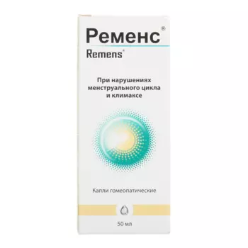 Ременс капли гомеопатические для приема внутрь 50 мл