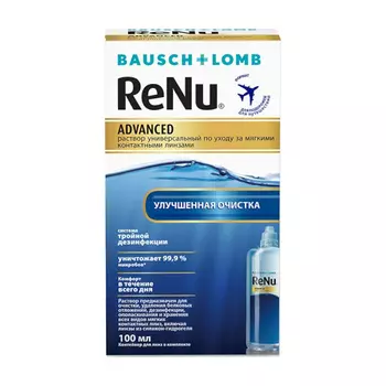 ReNu Advanced раствор для ухода за контактными линзами 100 мл