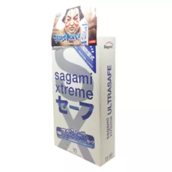 Sagami Xtreme Ultrasafe Презервативы с двойной смазкой 10 шт