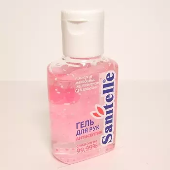 Санитель Гель для рук антисептический Витамин Е-масло Макадамии 50 мл
