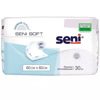 Seni Софт Пеленки впитывающие 60x60 см 30 шт