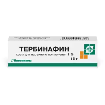 Тербинафин 1% крем для наружного применения 15 г