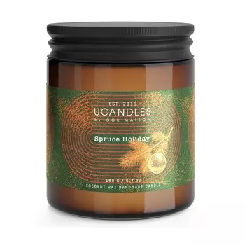 Ucandles Лис Сезон Свеча в банке с крышкой Праздничная ель 190 г