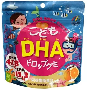 Unimat Мармелад с Омега-3 для детей Апельсин 90 шт