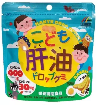 Unimat Мармелад с витаминами для детей Банан 100 шт