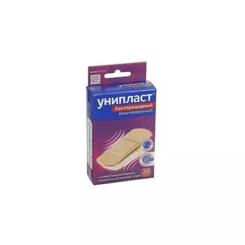 Унипласт Лейкопластырь бактерицидный амортизирующий 12 шт
