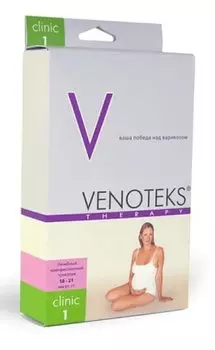 Venoteks Колготки компрессионные 1 класс компрессии размер L Черные