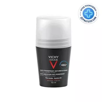 Vichy Homme Дезодорант-антиперспирант для чувствительной кожи 48 ч 50 мл