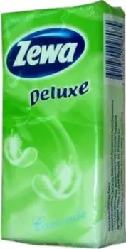 Zewa Deluxe Платки бумажные носовые Ромашка 10 шт