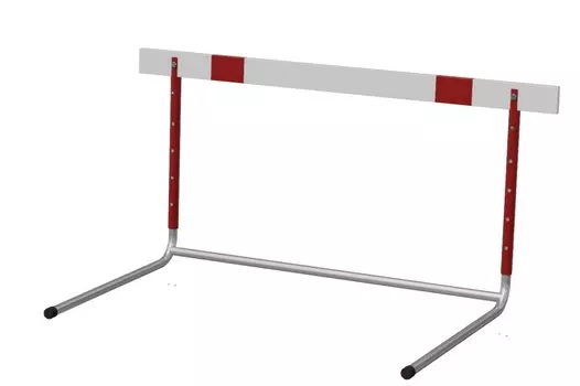 Барьер легкоатлетический тренировочный согнутый сталь-алюминий, 5 уровней регулировки юношеский ФСИ 9690