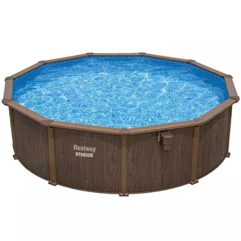 Бассейн на опорах 490х130см (пес.фильтр-насос 5.6 м3/ч, лестница, подстилка, тент) Bestway 561CU