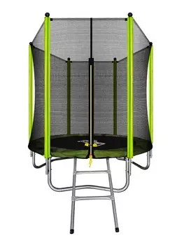 Батут Arland 183см 6FT с внешней страховочной сеткой и лестницей