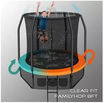 Батут Clear Fit FamilyHop 244 см 8Ft