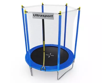 Батут DFC Trampoline Stock ULTRASPORT, с внешней защитной сеткой 330700001076