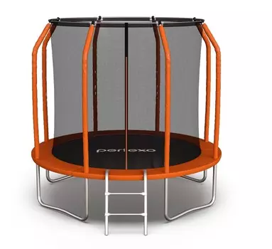 Батут perfexo, 10FT, 305 см с внутренней сеткой и лестницей Оранжевый