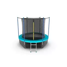 Батут с внутренней сеткой и лестницей EVO Jump Internal 10ft + нижняя сеть, морская волна (Wave)