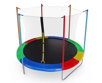 Батут с внутренней защитной сеткой DFC Femmto 10FT-Mult разноцветный