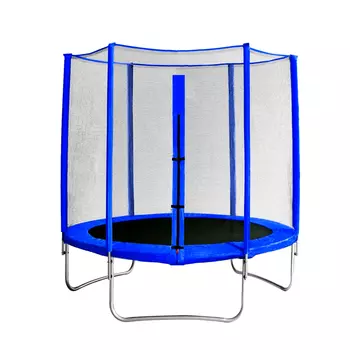 Батут с защитной сеткой Trampoline 8FT 240 cм синий
