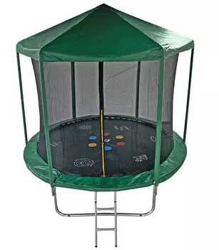 Батут Sport Elite 10FT 305 см Home с принтом, защитной сеткой, крышей и лестницей FR-30-10FT