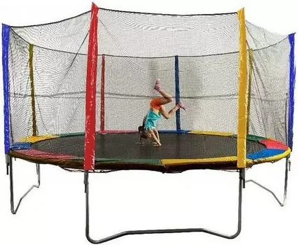 Батут Sundays Fitness Acrobat-D374 с сеткой 414407 разноцветный