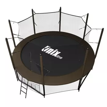 Батут Unix Line 10 ft Black Brown (inside)
