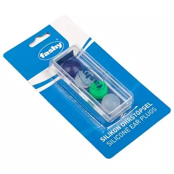 Беруши Fashy Silicon Ear Plugs 4шт, силикон 4021 мультиколор