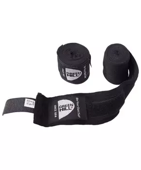 Бинт боксерский Green Hill BP-6232a, 2,5м, эластик черный