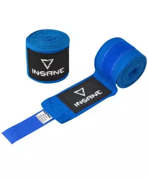 Бинт боксерский Insane COBRA, хлопок/нейлон, синий, 3,5 м