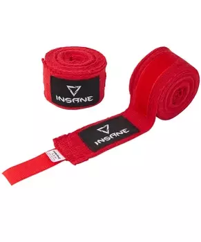Бинт боксерский Insane CRUSHER хлопок, 2,5 м красный