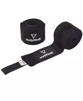 Бинт боксерский Insane CRUSHER хлопок, 4,5 м черный