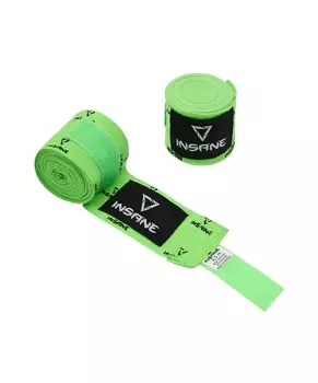 Бинт боксерский Insane PRINT хлопок\нейлон, 2,5 м зеленый