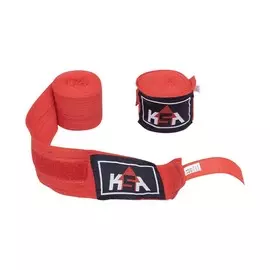 Бинт боксерский KSA Stalker Red, хлопок, 2.5 м