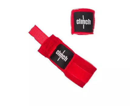 Бинты эластичные Clinch Boxing Crepe Bandage Punch (пара) C139 красный длина 2.55 м