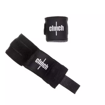 Бинты эластичные Clinch Boxing Crepe Bandage Punch (пара) C139 черный длина 3.5 м