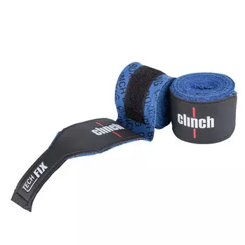 Бинты эластичные Clinch Boxing Crepe Bandage Tech Fix синие C140 длина 3.5 м