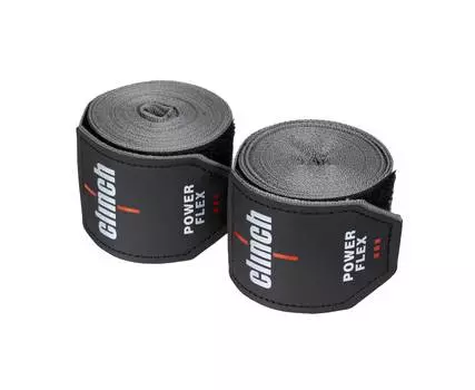 Бинты боксерские 350см Clinch Boxing Hand Wrap Power Flex C239 серый