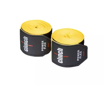 Бинты боксерские 350см Clinch Boxing Hand Wrap Power Flex C239 желтый длина 3.5 м