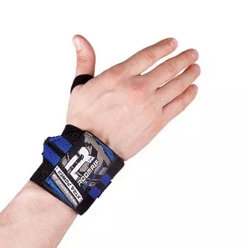 Бинты для фиксации запястий Roomaif хлопок-лайкра RWR-324 синий