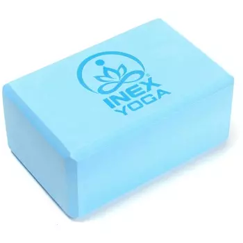 Блок для йоги 23x15x10см Inex Yoga Block EVA 4 quot; YGBK-BL137 голубой с рисунком
