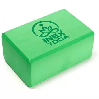 Блок для йоги 23x15x10см Inex Yoga Block EVA 4 quot; YGBK-GG зеленый