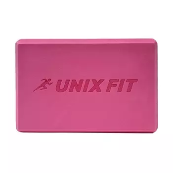 Блок для йоги и фитнеса 23х15х7см UnixFitt YBU200GPK розовый