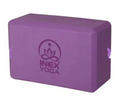 Блок для йоги Inex EVA Yoga Block YGBK-PR 23x15x10 см, фиолетовый