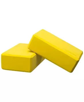 Блок для йоги, пара Star Fit YB-200 EVA желтый