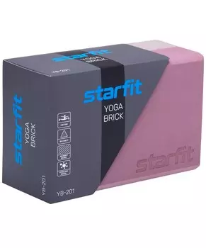 Блок для йоги высокой плотности Star Fit 22,8x15,2x10 см YB-201 пыльная роза