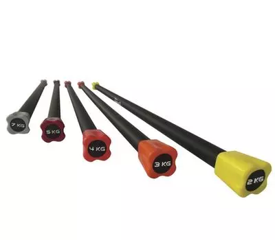 Бодибар 2кг, наконечник желтый Fitex Pro FTX-1137-2kg