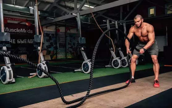 Бойцовский канат RED Skill из нейлона L15м, черный