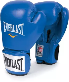 Боксерские перчатки Everlast Amateur Cometition любительские 641006-10 PU синие 10 oz