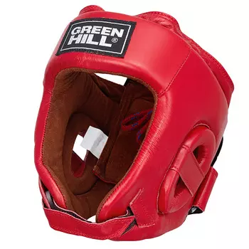 Боксерский шлем Green Hill Five Star HGF-4012 одобренный IBA красный