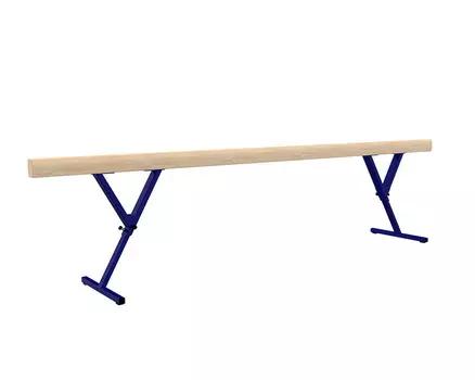 Бревно гимнастическое ZSO 5 м переменной высоты 800-1200 мм