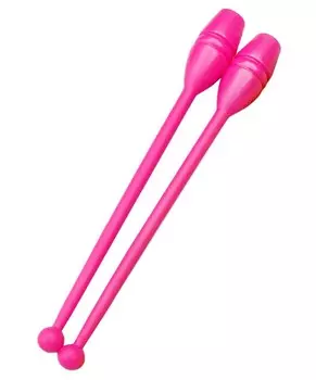 Булавы для художественной гимнастики 45 см, d5см, пластик, 2шт У906 розовый